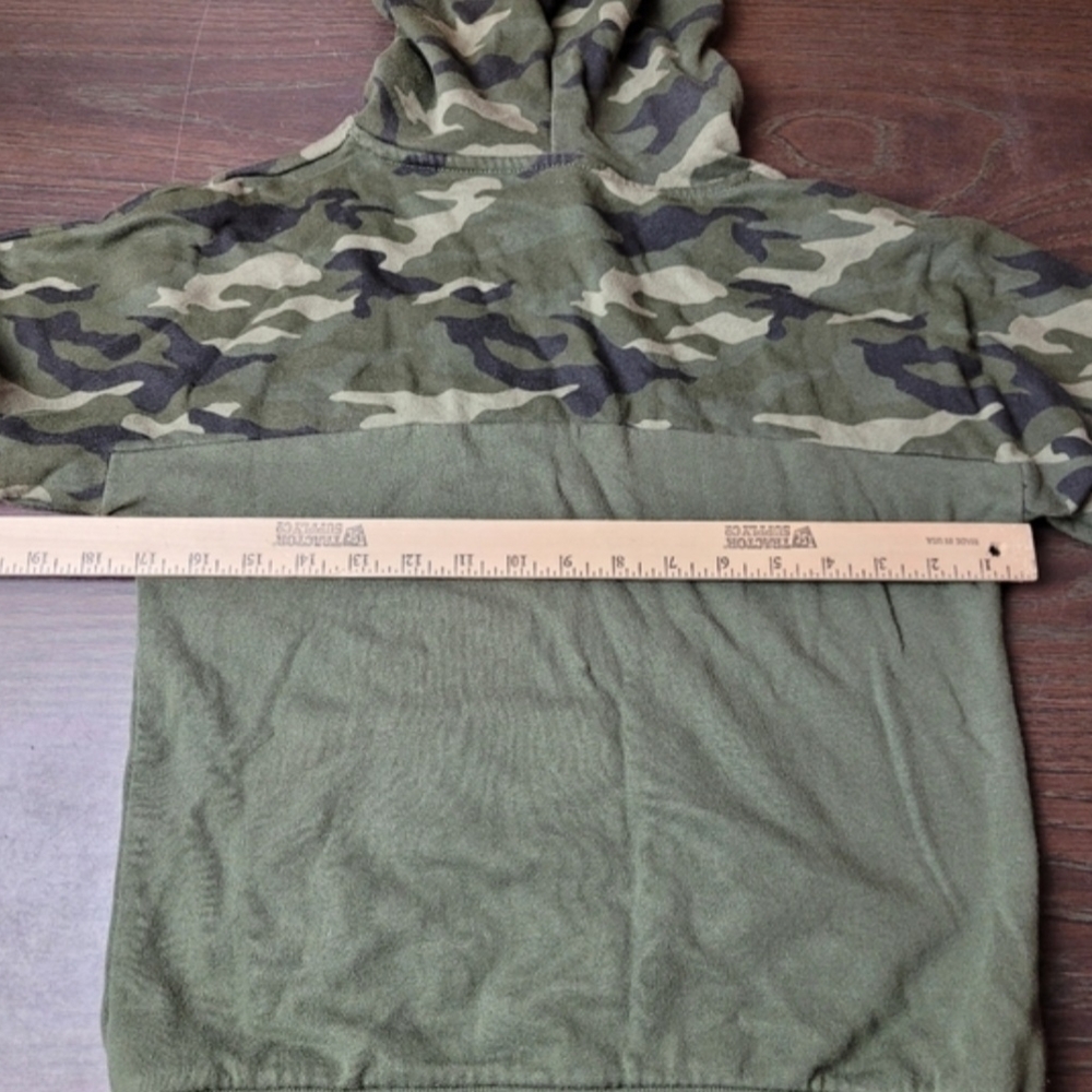 No Boundaries Olive Camouflage Hoodie Small - Picture 4 of 5